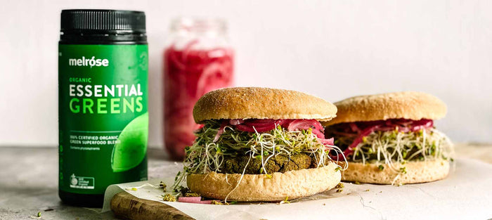 Boosted Falafel Burger