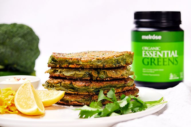 Broccoli and Zucchini Green Fritters