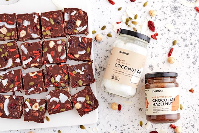 CHOC-HAZELNUT ROCKY ROAD FUDGE