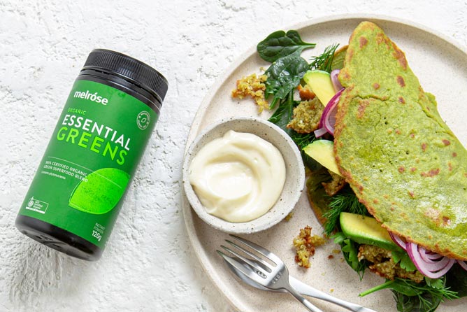 Green Chickpea Wraps