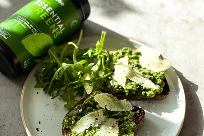 Green Boosted Smashed Avo