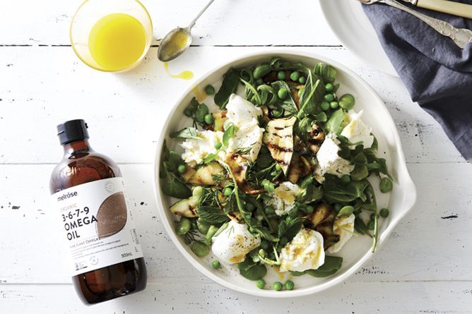 ZUCCHINI AND SPRING PEA SALAD