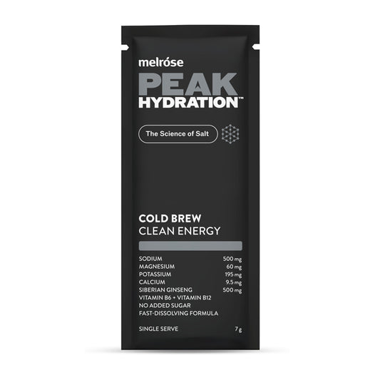 peak hydration - cold brew - front