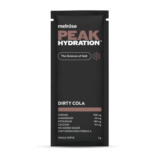 peak hydration - dirty cola - front