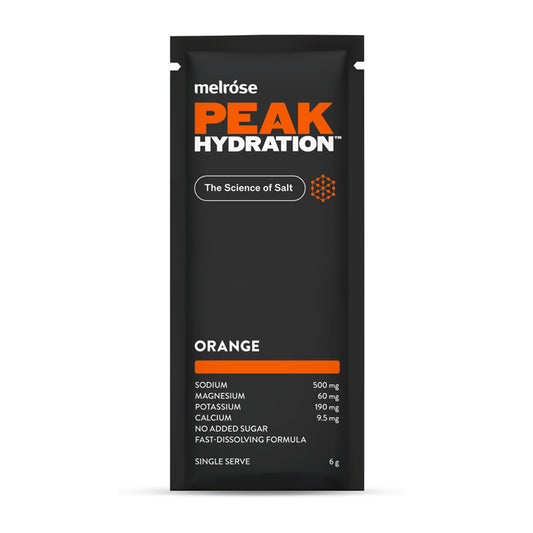 peak hydration - orange - front