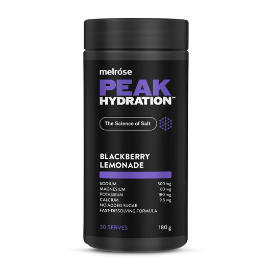 Peak hydration tub- blackberry lemonade - front