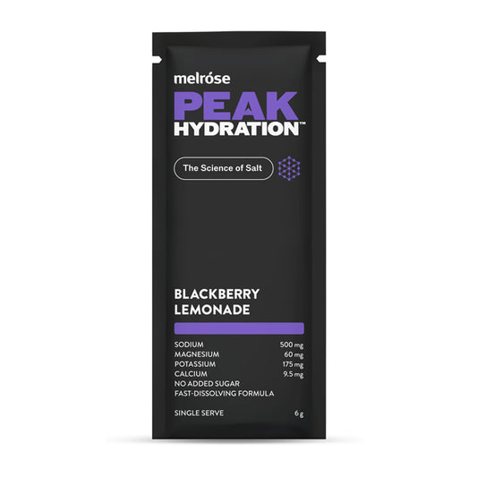 peak hydration - blackberry lemonade - front