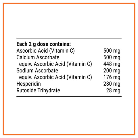 Vitamin C Plus Bioflavonoids Orange Flavoured 100g